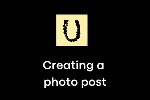 Posting your first photo image